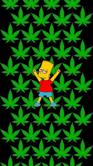 Shit Dope Weed Simpson Wallpaper