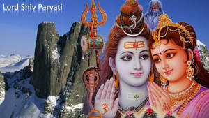 Shiv Parvati Hd Gazing Each Other Wallpaper