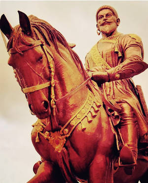 Shivaji Maharaj Riding A Horse Wallpaper