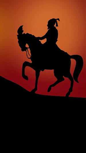 Shivaji Maharaj Riding Horse Uphill Hd Wallpaper