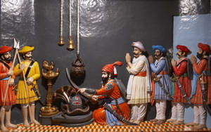 Shivaji Maharaj Statues Depicting History Hd Wallpaper