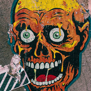 Shocked Face Street Art Wallpaper