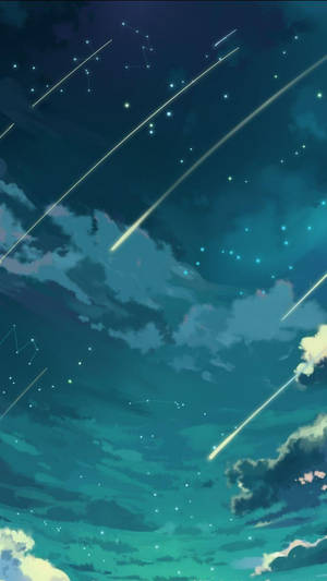 Shooting Stars And Constellations Iphone Se Wallpaper