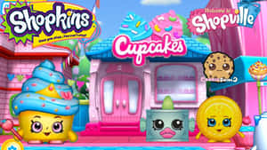 Shopkins Cupcakes Shopville Wallpaper