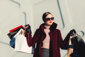 Shopping Girl Fashion Wallpaper
