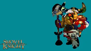 Shovel Knight Outline Illustration Wallpaper