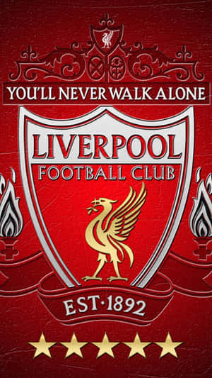 Show Off Your Liverpool Fc Pride With This Logo Wallpaper For Iphone! Wallpaper