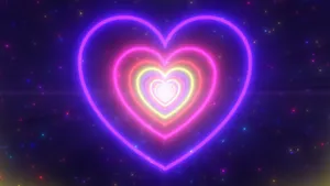 Show Your Love With Glitter Pink Hearts Wallpaper