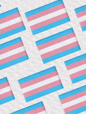 Show Your Pride And Support To The Transgender Community With The Trans Flag. Wallpaper