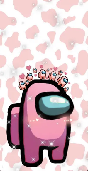 Show Your Sense Of Style With An Among Us Pink Crewmate Wallpaper