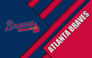 Show Your Support For The Atlanta Braves With This Team Logo Wallpaper. Wallpaper