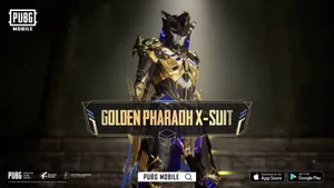 Showcasing Power And Luxury With The Golden X Suit - Pubg Pharaoh Wallpaper