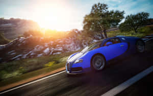 Showstopping Luminescent Neon Bugatti Wallpaper