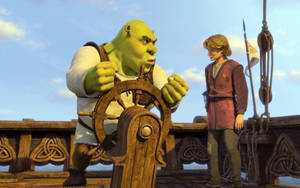Shrek 4k Artie Serious Boat Talk Wallpaper
