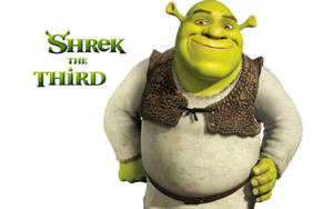 Shrek The Third On Plain White Wallpaper