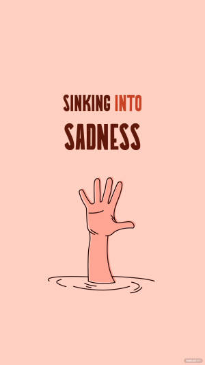 Shrinking Into Sadness Iphone Wallpaper