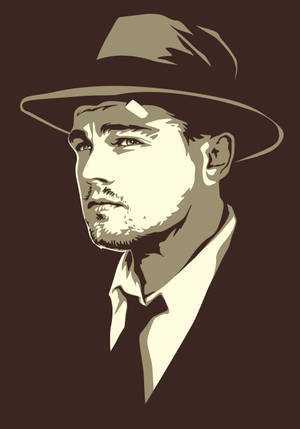 Shutter Island Leonardo Di Caprio Vector Art Wallpaper