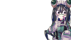 Shy Froppy With Tongue Out Wallpaper