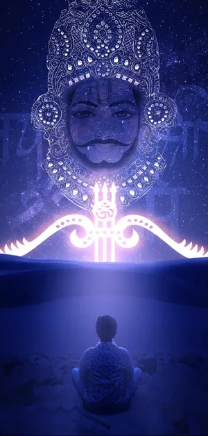 Shyam Baba In The Stars Wallpaper