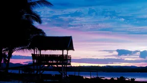 Siargao Island Purple Sky Wallpaper