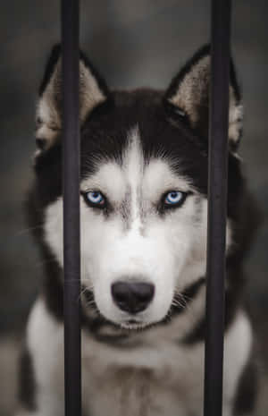 Siberian Husky With Mischievous Look Wallpaper