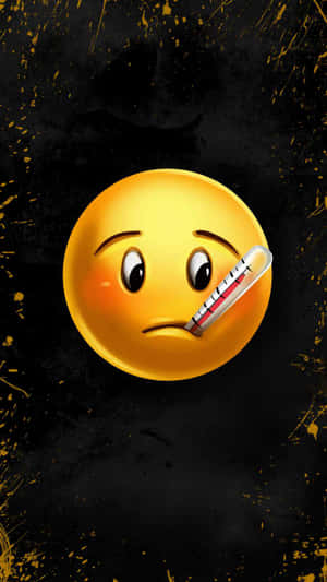 Sick Iphone Emoji Thermometer Wallpaper