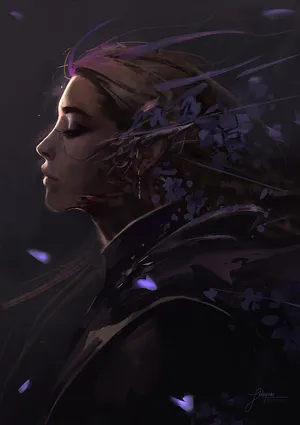 Side Profile Of A Captivating Fictional Character Wallpaper