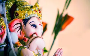 Side Profile Of Lord Ganesha Wallpaper