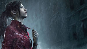 Side View Claire Resident Evil 2 Remake Wallpaper