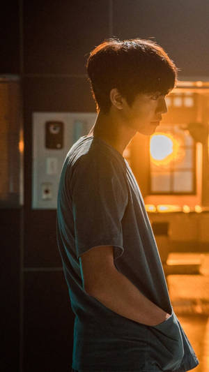 Side View Of Ahn Hyo Seop Wallpaper