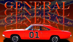 Side View Of The General Lee Car Wallpaper