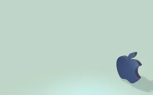 Sideways Black Apple Logo Wallpaper