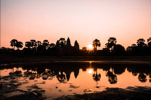Siem Reap Beautiful Sunset Wallpaper