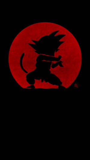 Silhouette Baby Son Goku Iphone Wallpaper