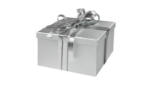 Silver Box Holiday Gift Wallpaper