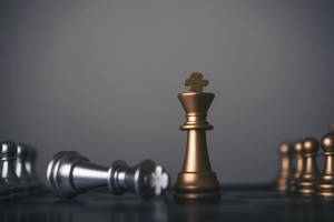 Silver Chess King Wallpaper