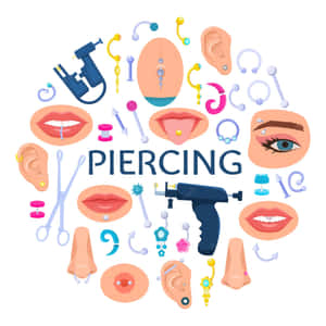 Silver Color Tools Piercing Wallpaper