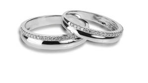 Silver Couple Ring Wallpaper