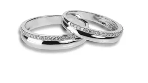Silver Couple Ring Wallpaper