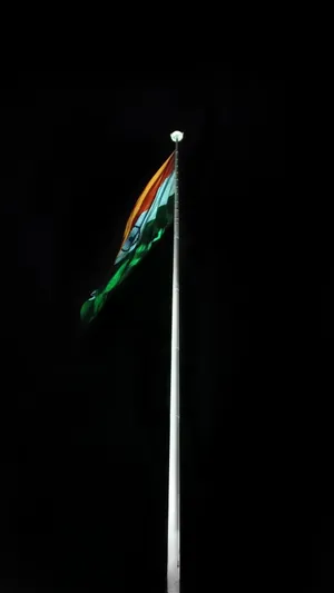 Silver Flagpole Indian Flag 4k Wallpaper