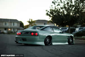 Silver Nissan Silvia S13 Wallpaper