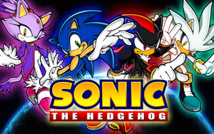 Silver The Hedgehog With Sonic Characters Wallpaper