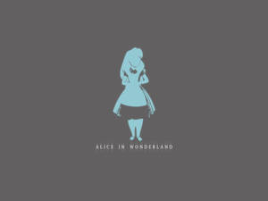 Simple Alice In Wonderland Silhouette Wallpaper