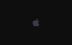 Simple Black Apple Logo Wallpaper