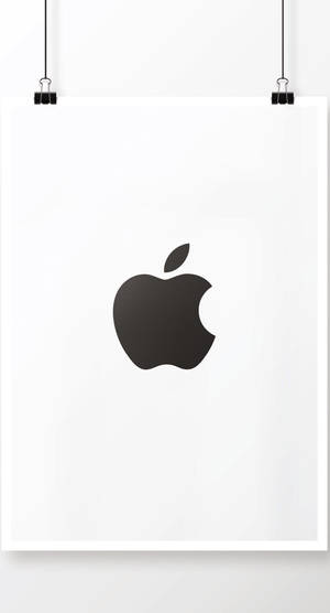Simple Black Apple Logo Iphone Wallpaper
