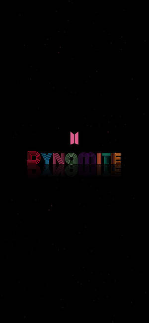 Simple Black Bts Dynamite Logo Wallpaper