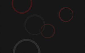 Simple Black Red Circle Wallpaper