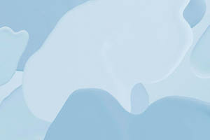 Simple Blue Aesthetic Blob Art Wallpaper
