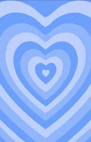 Simple Blue Aesthetic Hearts Wallpaper