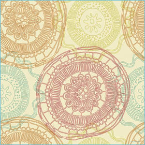 Simple Boho Intricate Shapes Wallpaper